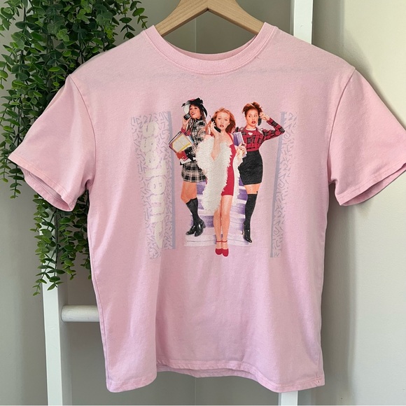 90s Clueless Pink Graphic T-Shirt Girl’s size XL fits like women’s small - Picture 1 of 11